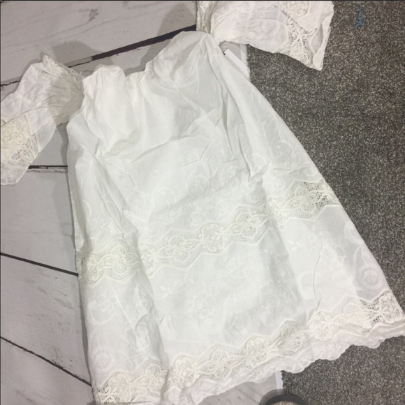 ASTR THE LABEL NWT White Off The Shoulder Dress - Picture 5 of 8